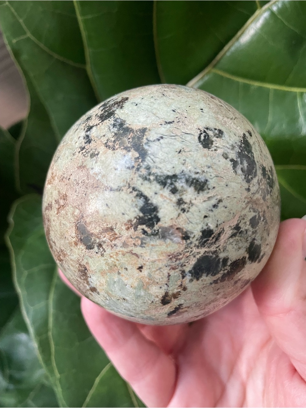 ✨ CLEARANCE ✨ large matte polished chrysocolla sphere